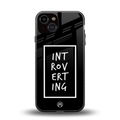 introverting back phone cover | glass case for iphone 13