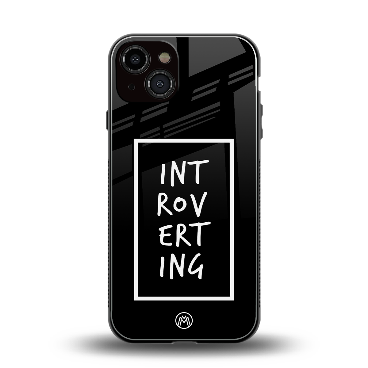 introverting back phone cover | glass case for iphone 13