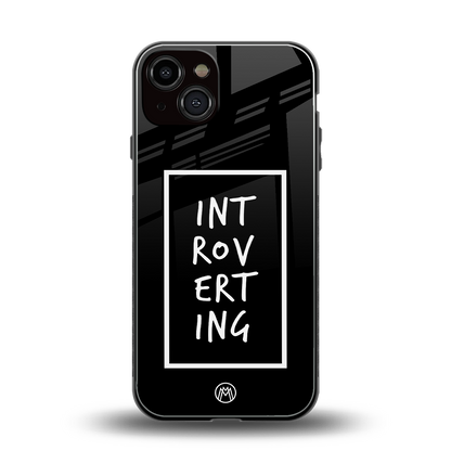 introverting back phone cover | glass case for iphone 13