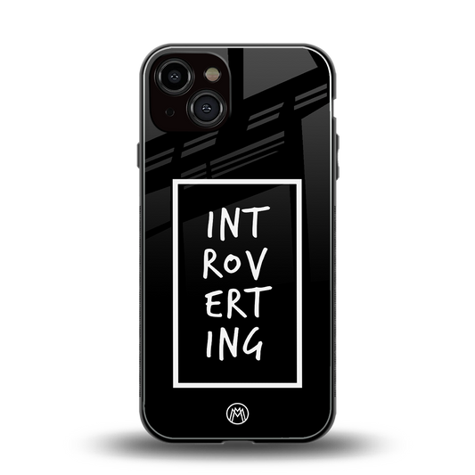 introverting back phone cover | glass case for iphone 13