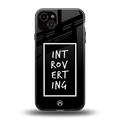 introverting back phone cover | glass case for iphone 15 plus