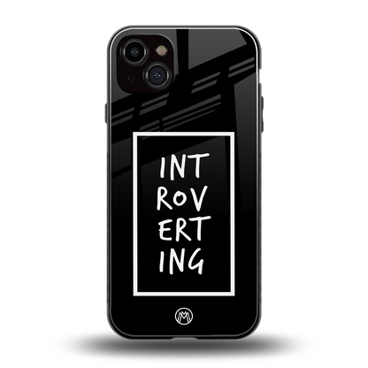introverting back phone cover | glass case for iphone 14 plus