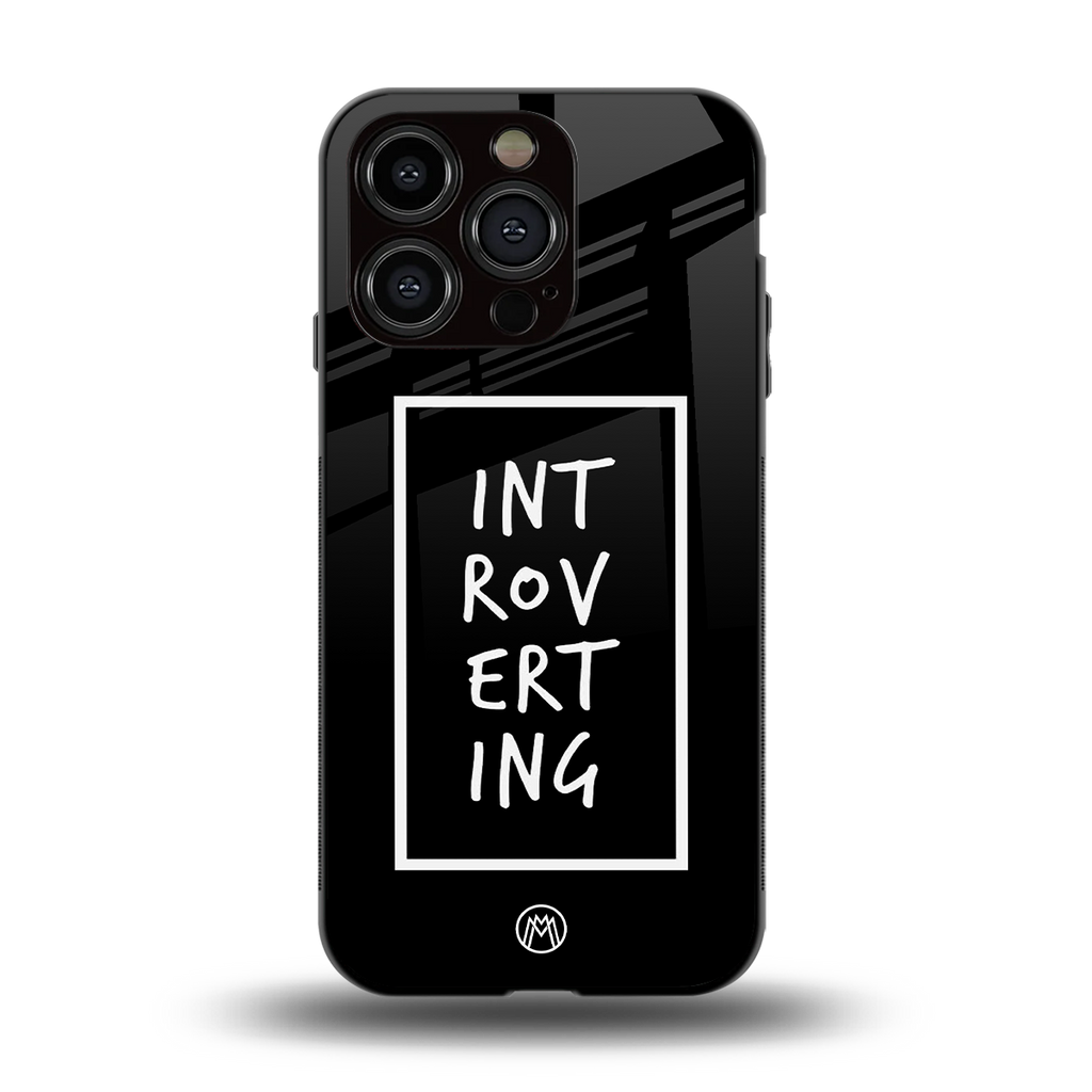 introverting back phone cover | glass case for iphone 15 pro