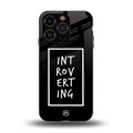 introverting back phone cover | glass case for iphone 15 pro
