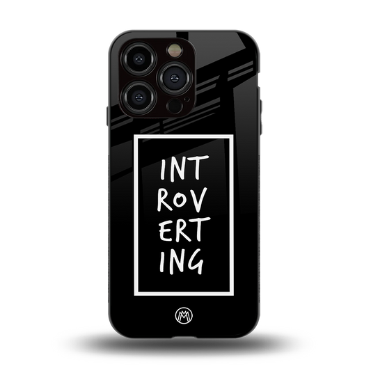 introverting back phone cover | glass case for iphone 15 pro