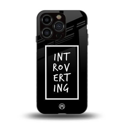 introverting back phone cover | glass case for iphone 14 pro