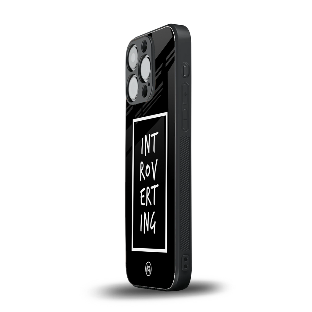 introverting back phone cover | glass case for iphone 15 pro