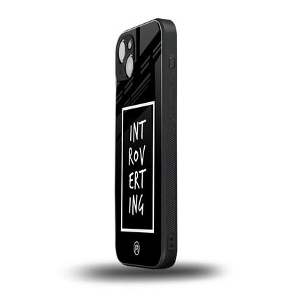 introverting back phone cover | glass case for iphone 15