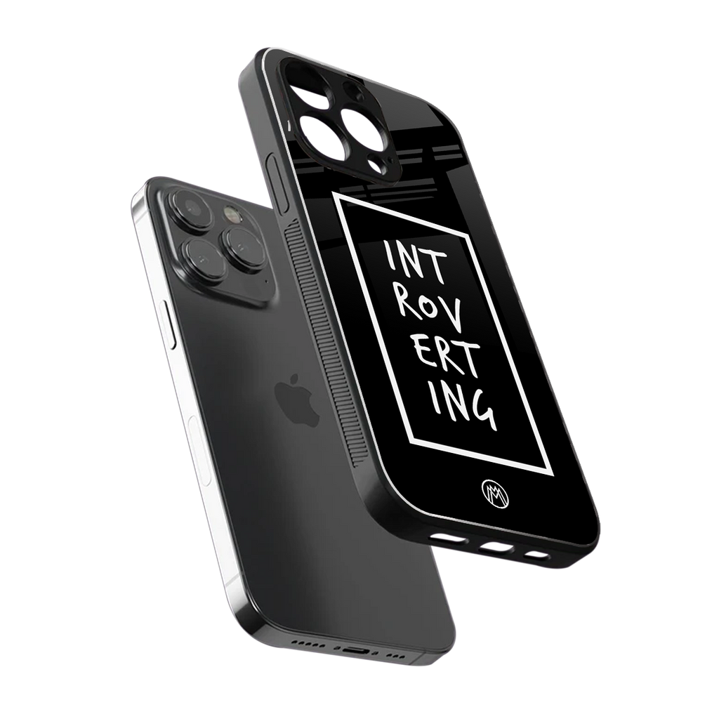 introverting back phone cover | glass case for iphone 15 pro