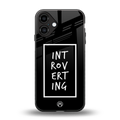 introverting back phone cover | glass case for iphone 16 plus