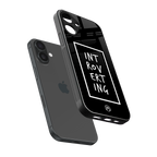 introverting back phone cover | glass case for iphone 16 plus