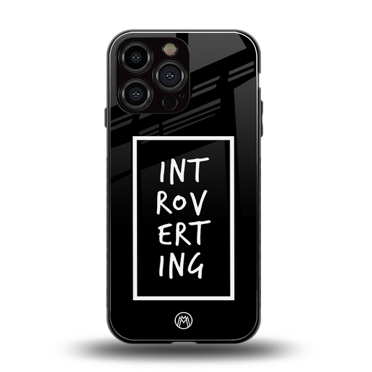 introverting back phone cover | glass case for iphone 16 pro max