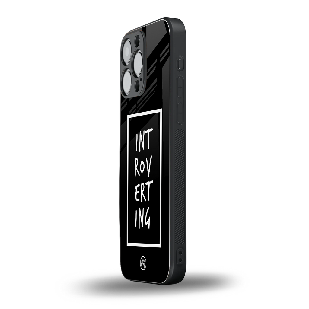 introverting back phone cover | glass case for iphone 16 pro max