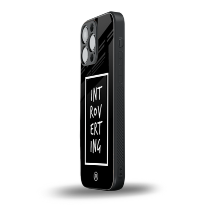 introverting back phone cover | glass case for iphone 16 pro max
