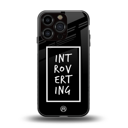 introverting back phone cover | glass case for iphone 16 pro