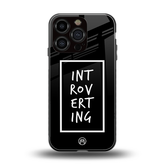 introverting back phone cover | glass case for iphone 16 pro