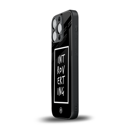 introverting back phone cover | glass case for iphone 16 pro