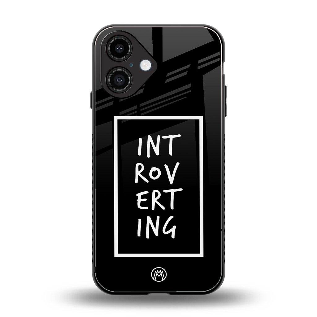 introverting back phone cover | glass case for iphone 16
