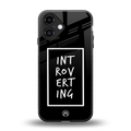 introverting back phone cover | glass case for iphone 16