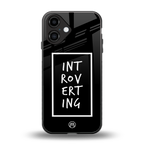introverting back phone cover | glass case for iphone 16