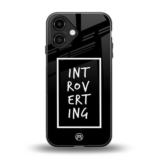 introverting back phone cover | glass case for iphone 16
