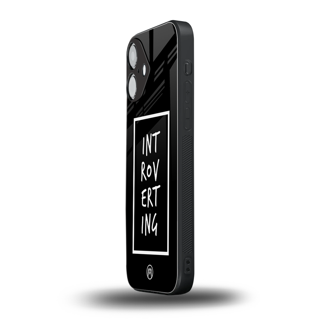 introverting back phone cover | glass case for iphone 16