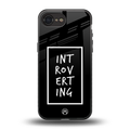 introverting back phone cover | glass case for iphone 16e