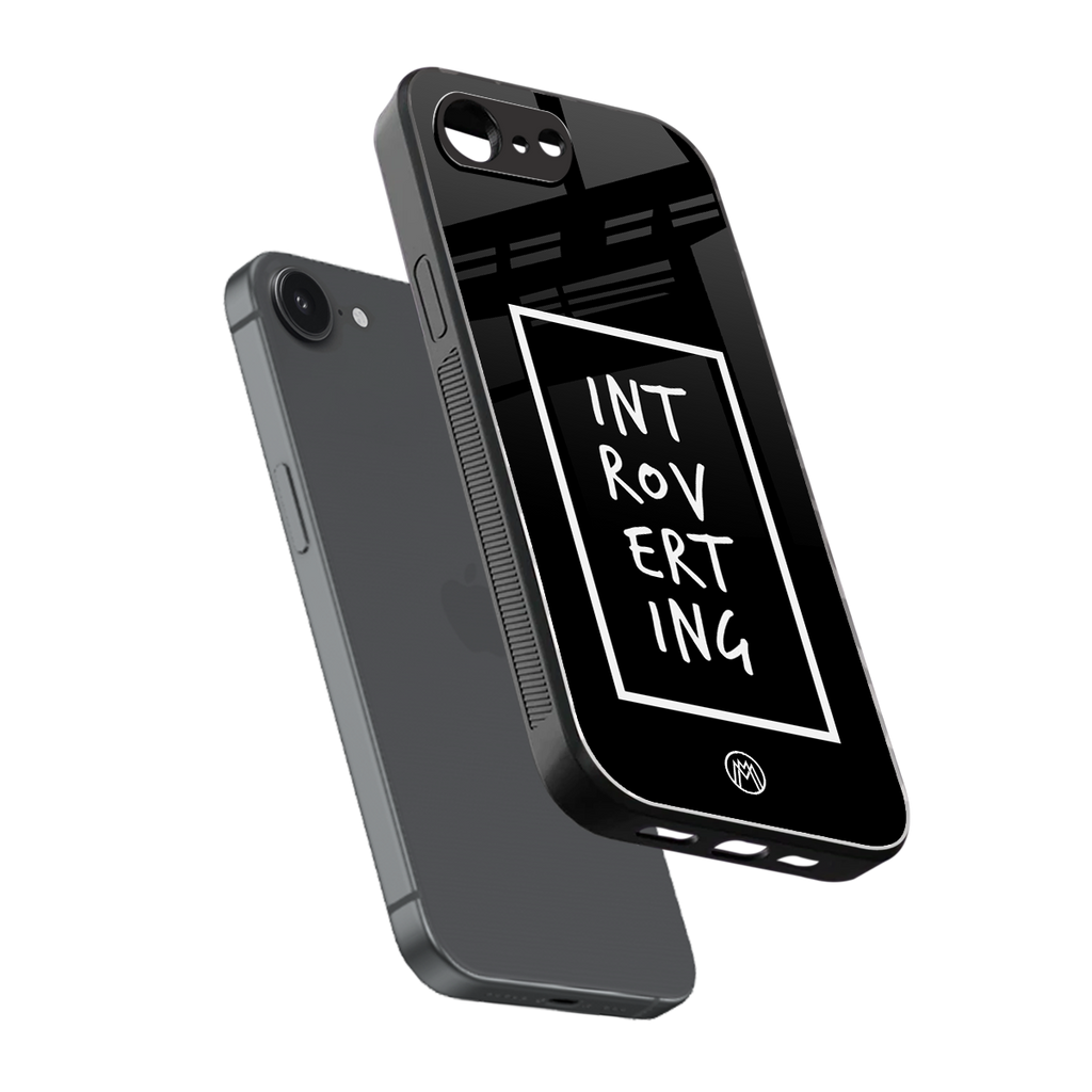 introverting back phone cover | glass case for iphone 16e