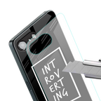 introverting back phone cover | glass case for iphone 16e