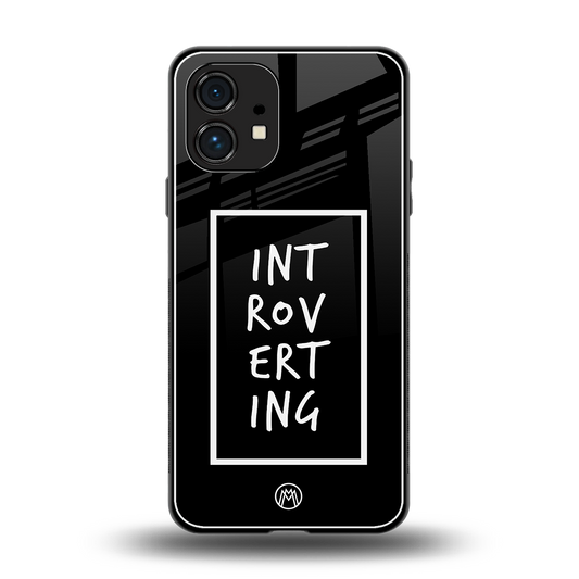 introverting back phone cover | glass case for nothing phone 1