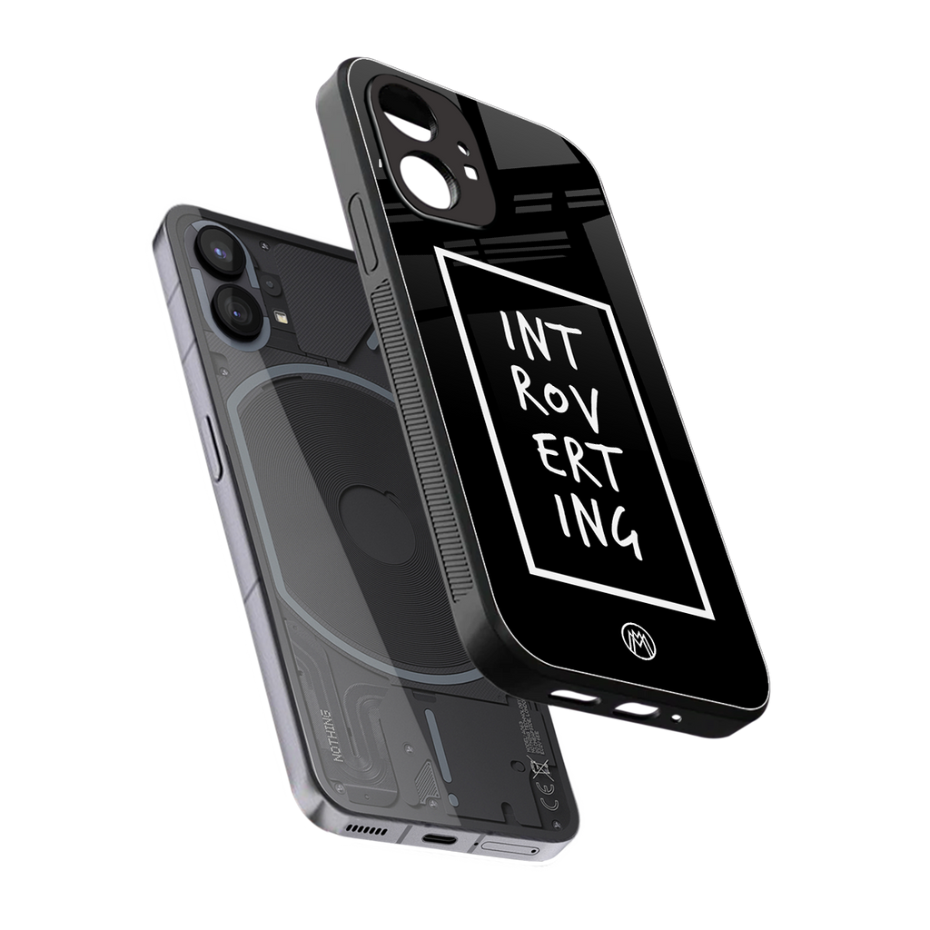 introverting back phone cover | glass case for nothing phone 1