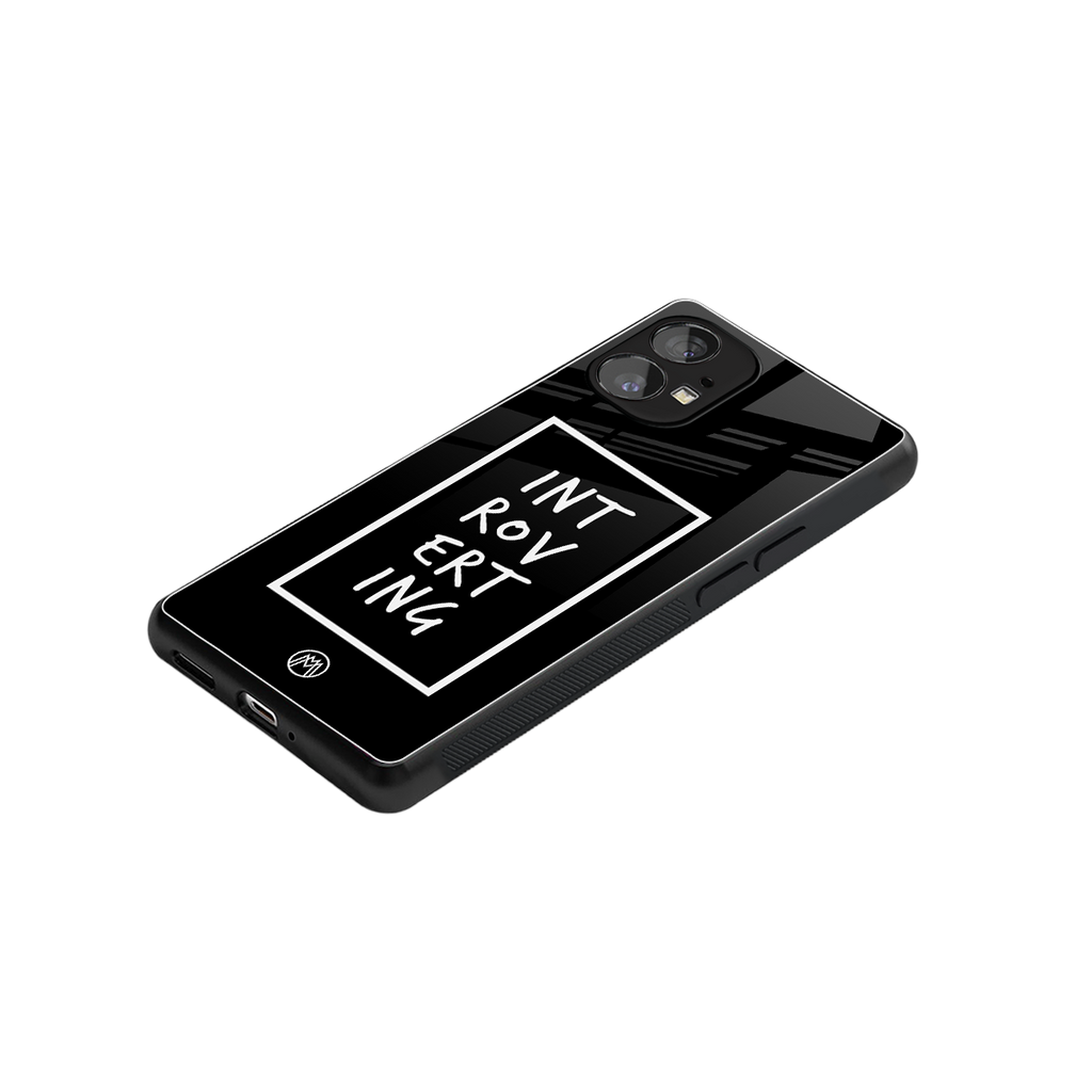 introverting back phone cover | glass case for nothing phone 1