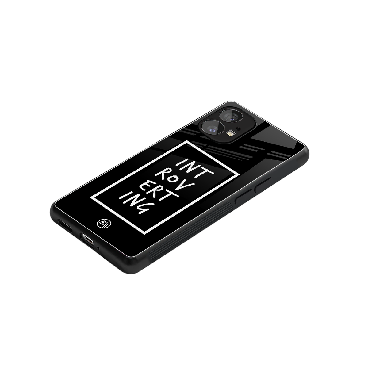 introverting back phone cover | glass case for nothing phone 1