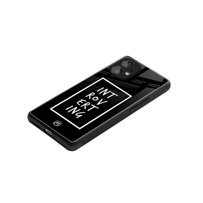 introverting back phone cover | glass case for nothing phone 1