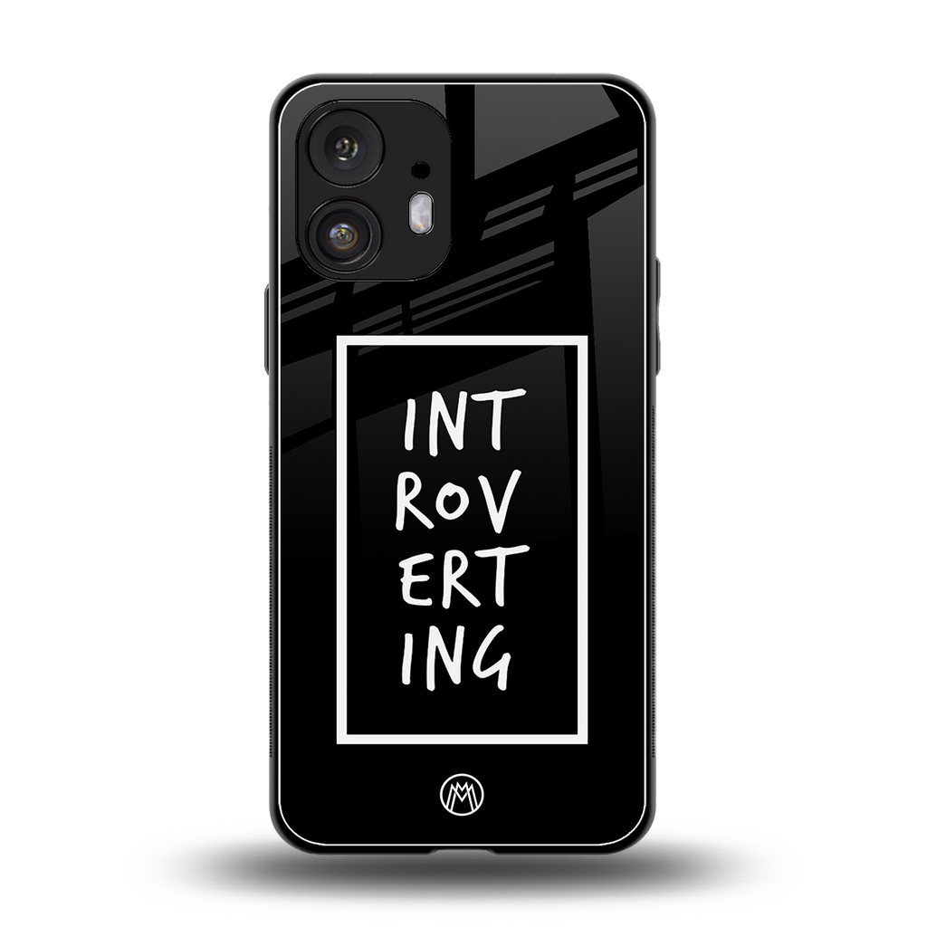 introverting back phone cover | glass case for nothing phone 2