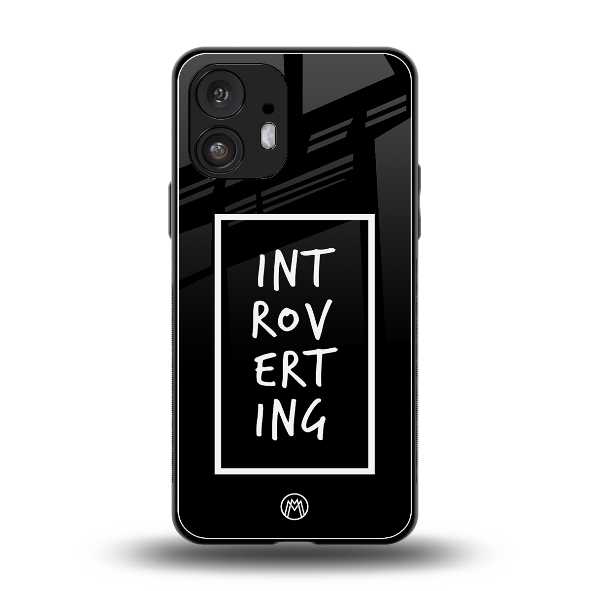 introverting back phone cover | glass case for nothing phone 2