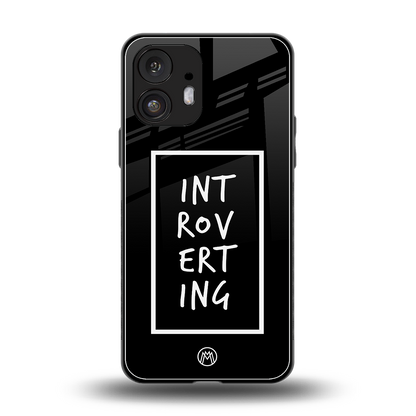 introverting back phone cover | glass case for nothing phone 2