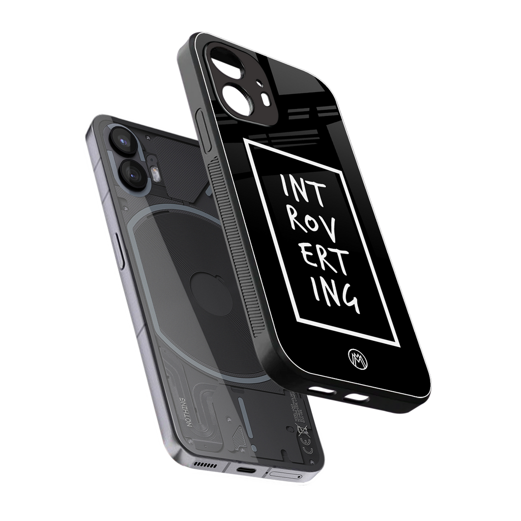 introverting back phone cover | glass case for nothing phone 2