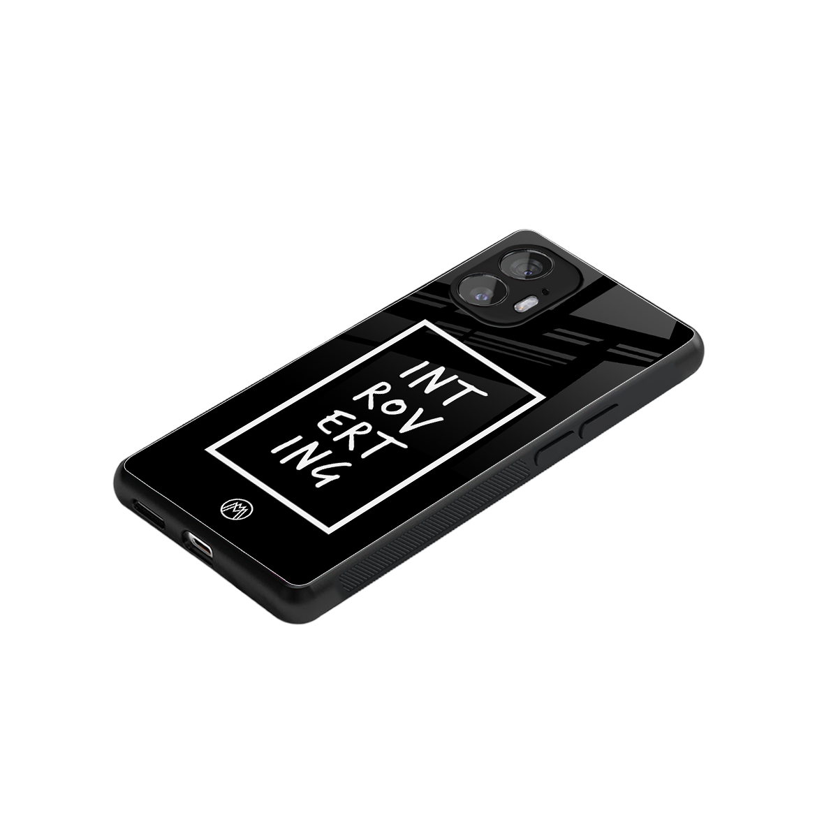 introverting back phone cover | glass case for nothing phone 2