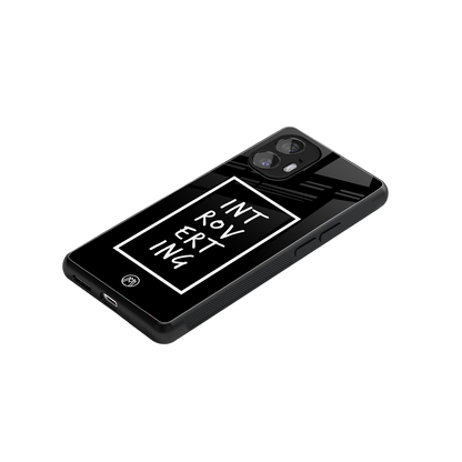 introverting back phone cover | glass case for nothing phone 2