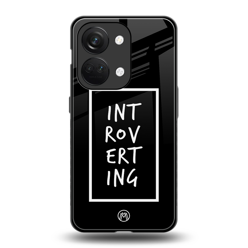 introverting back phone cover | glass case for oneplus nord 3