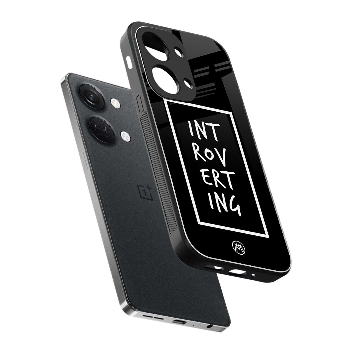 introverting back phone cover | glass case for oneplus nord 3