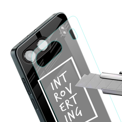introverting back phone cover | glass case for oneplus nord 4