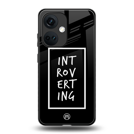 introverting back phone cover | glass case for oneplus nord ce 3