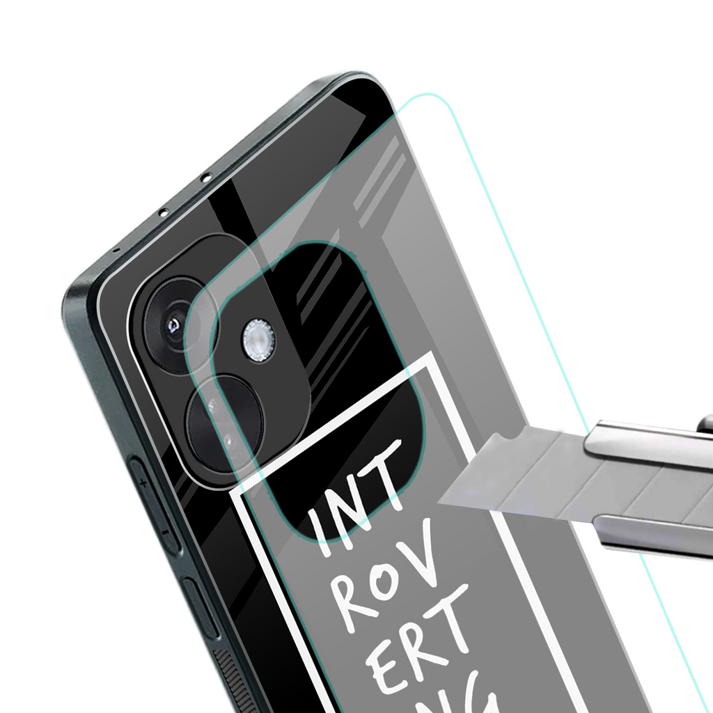introverting back phone cover | glass case for oneplus nord ce 3