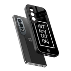 introverting back phone cover | glass case for oneplus nord ce 4