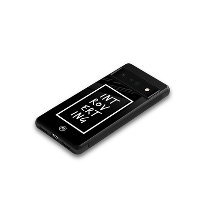 introverting back phone cover | glass case for google pixel 6 pro