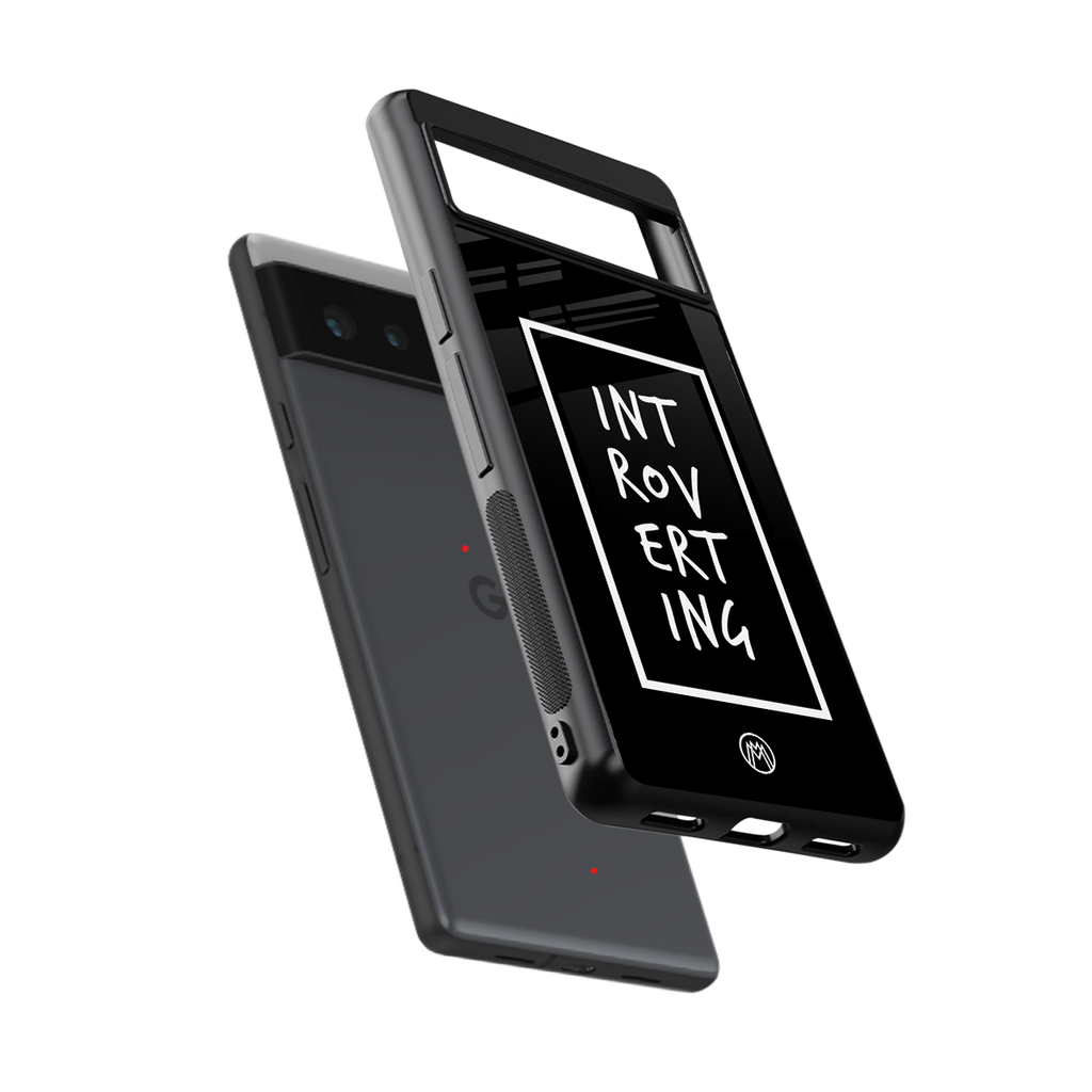 introverting back phone cover | glass case for google pixel 6