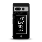 introverting back phone cover | glass case for google pixel 7 pro
