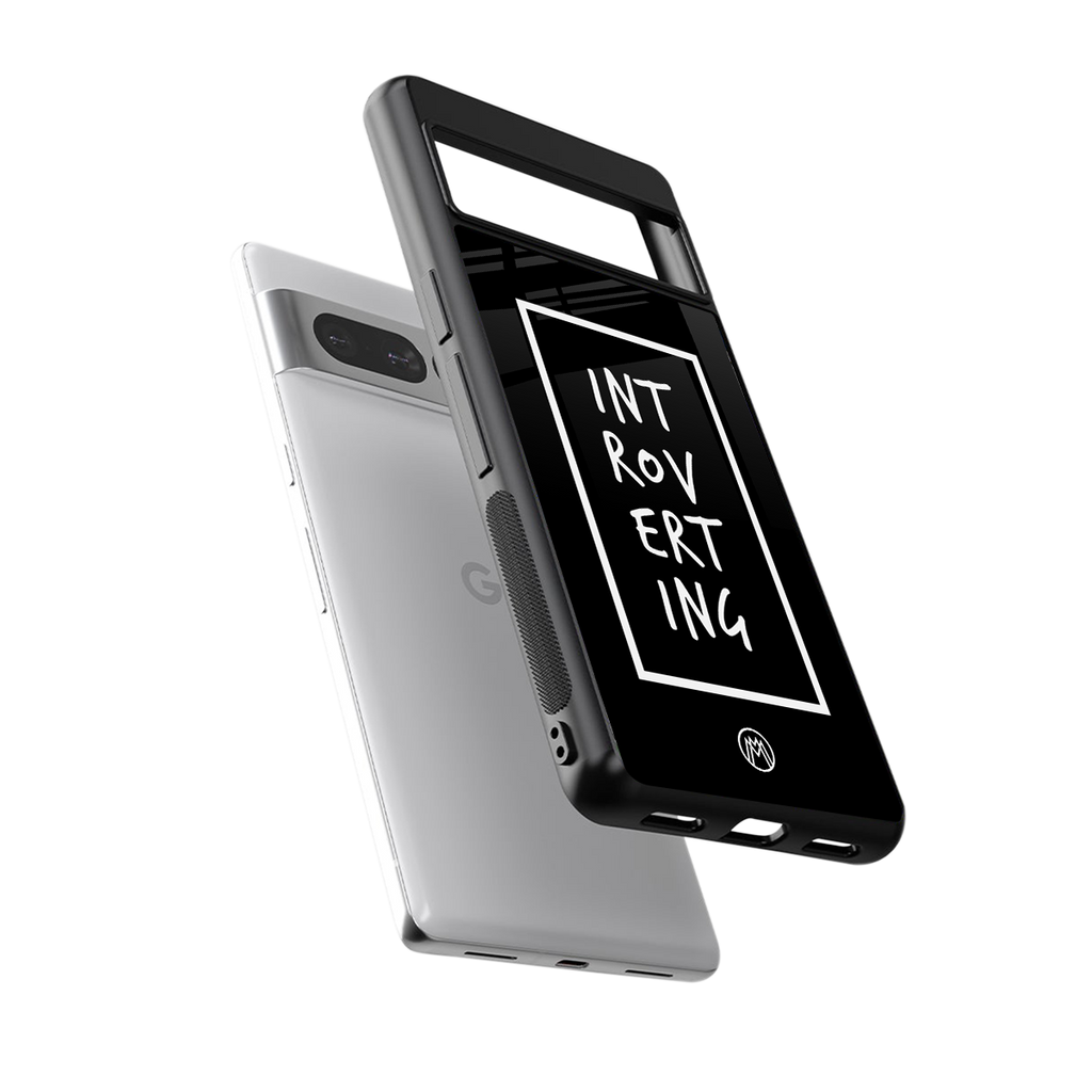introverting back phone cover | glass case for google pixel 7 pro